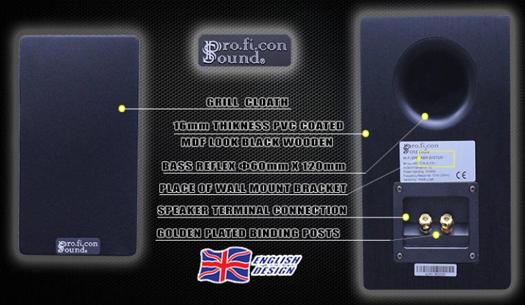 proficon sound alpha1 audiophile περιγραφή πίσω πλευράς